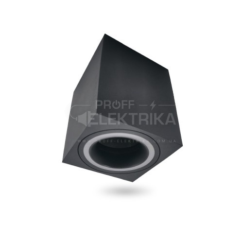 Фото Світильник накладний чорний квадрат MR16 GU-10 FERON
