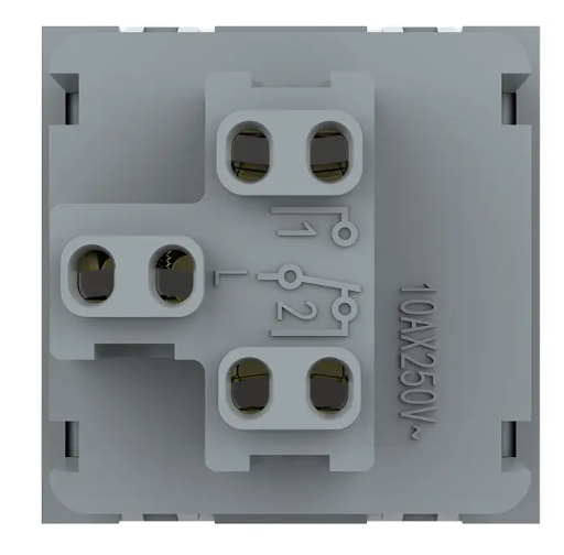 Фото 4 Механизм одноклавишный проходной выключатель белый Livolo