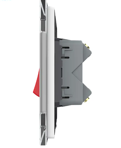 Фото 2 Майстер вимикач 20 А біле скло Livolo