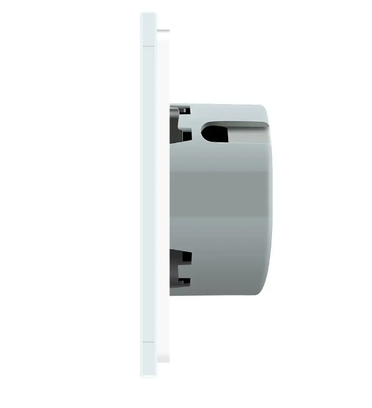 Фото 2 Сенсорный диммер 2 сенсора 1-1 белое стекло Livolo