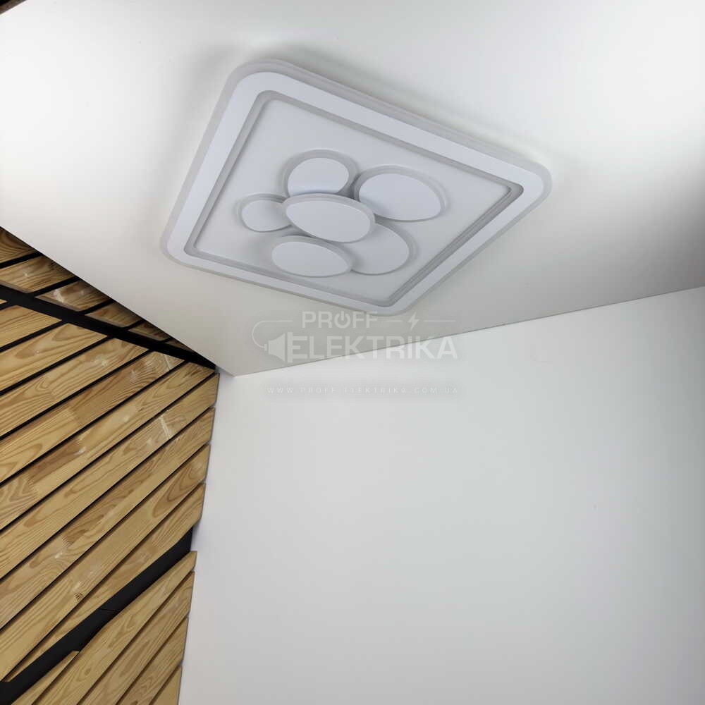 Фото 5 Світильник LED smart OREO пульт 120W 3000-6000K IP20 білий квадрат Violux 220405