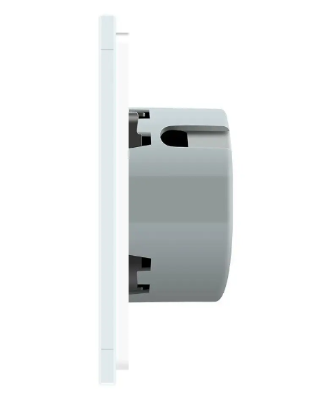 Фото 3 Сенсорний прохідний перехресний вимикач 6 сенсорів біле скло 2-2-2 Livolo