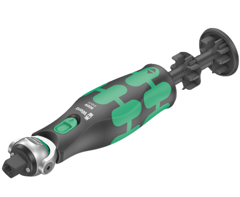 Фото 3 Компактна тріскачка 8009 WERA Zyklop Pocket 1 з вбудованим магазином для біт 05004280001