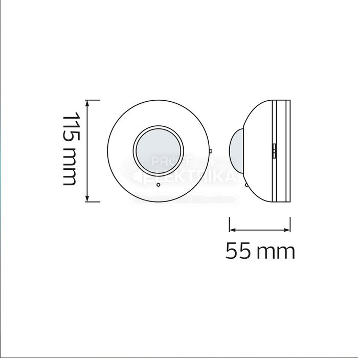 Фото 3 Датчик движения черный HL480 FOCUS HOROZ