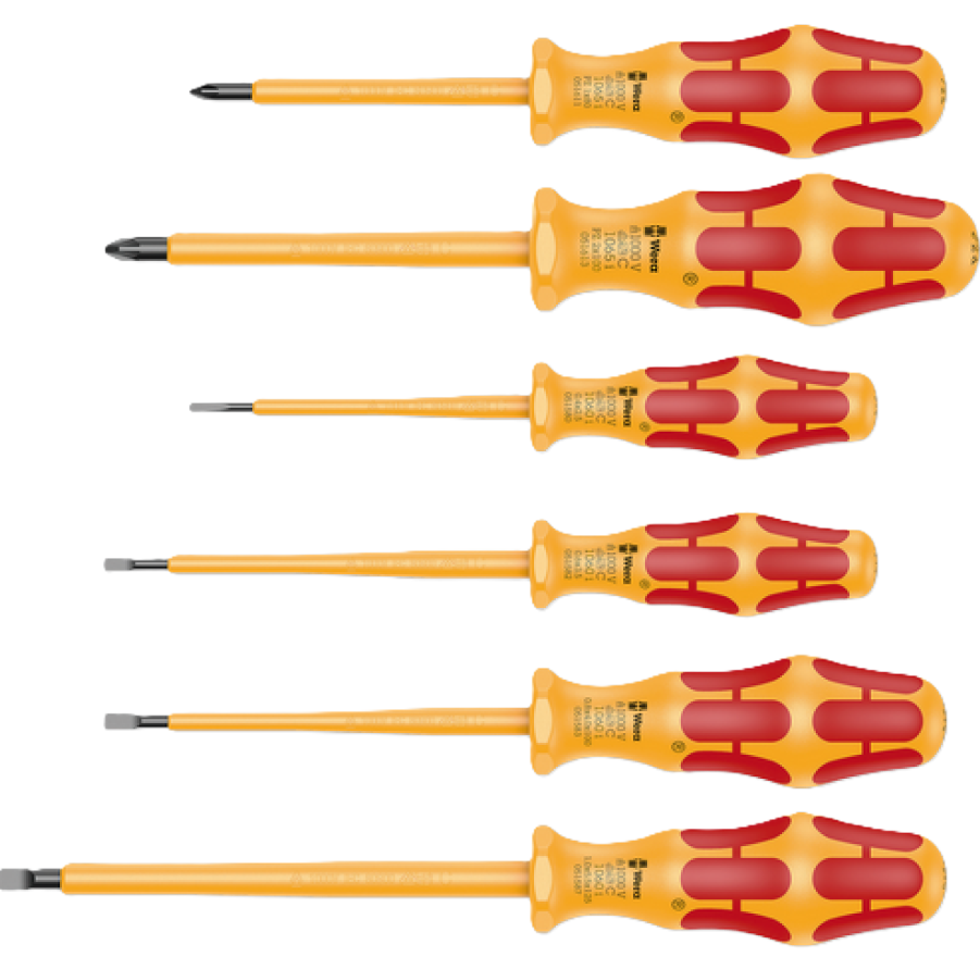 Фото 2 Набір викруток Wera Kraftform Pozidriv 1060 i/1065 i/6 VDE 6 05051576001