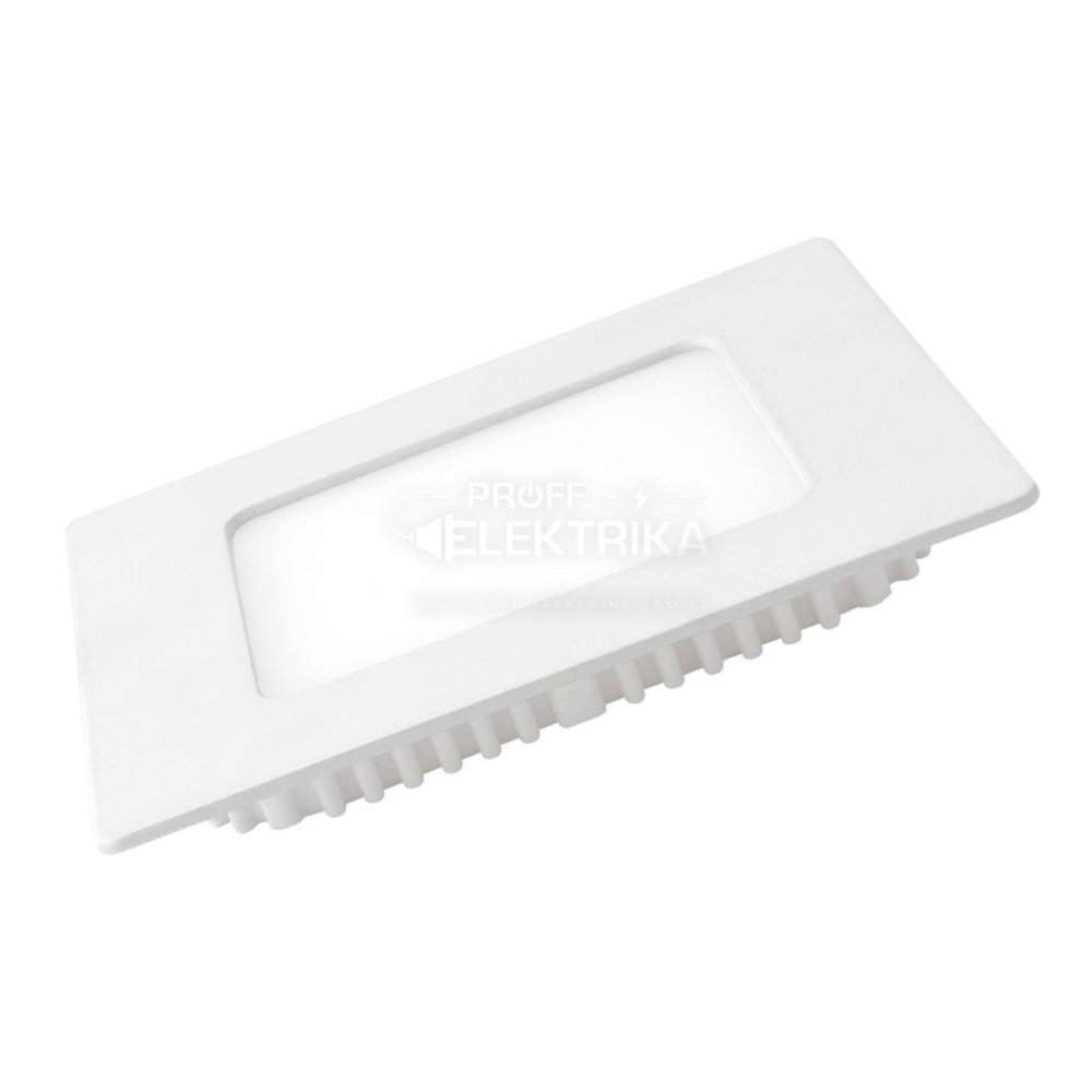 Фото Светильник квадрат LED врезной 6W 4000К Eurolamp