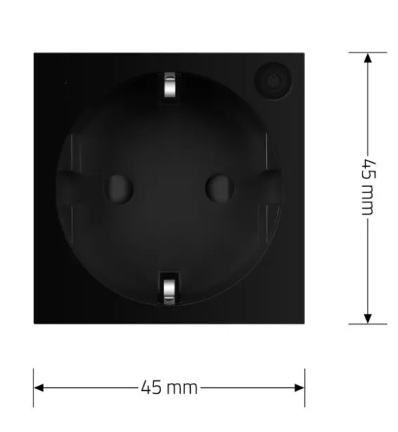 Фото 5 Умный механизм розетка ZigBee с заземлением черный Livolo