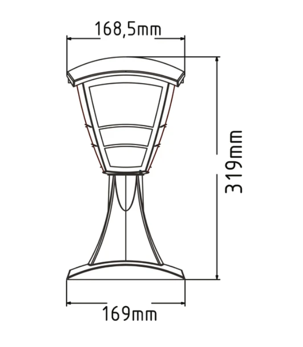 Фото 2 Светильник садово-парковый YONCA-1 Е27 черный HOROZ ELECTRIC 400-010-132