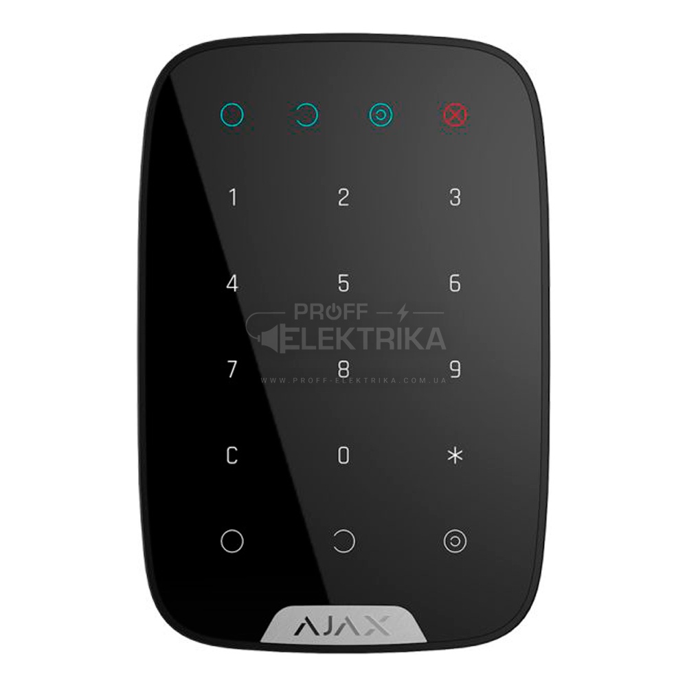Фото Беспроводная сенсорная клавиатура Ajax KeyPad черная