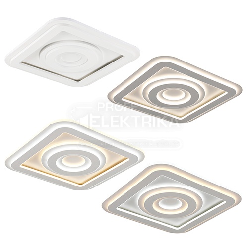 Фото 4 Світильник smart KOLIZEY пульт 150W 3000-6000K IP20 квадрат Violux 220455