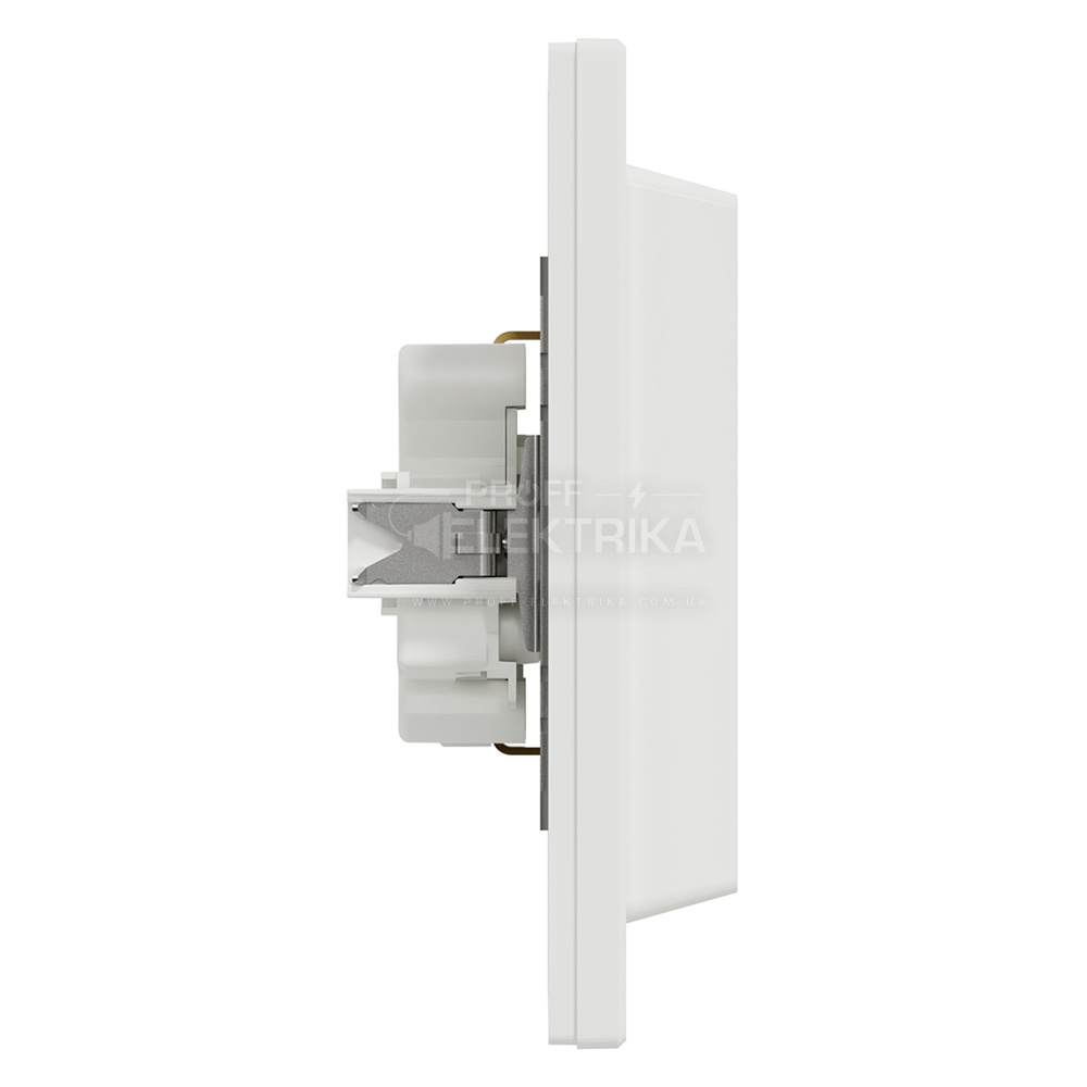 Фото 4 Розетка подвійна Schneider Electric Asfora із заземленням біла