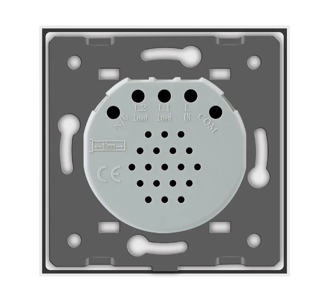 Фото 3 Сенсорный выключатель 1 сенсор 12/24В белое стекло Livolo