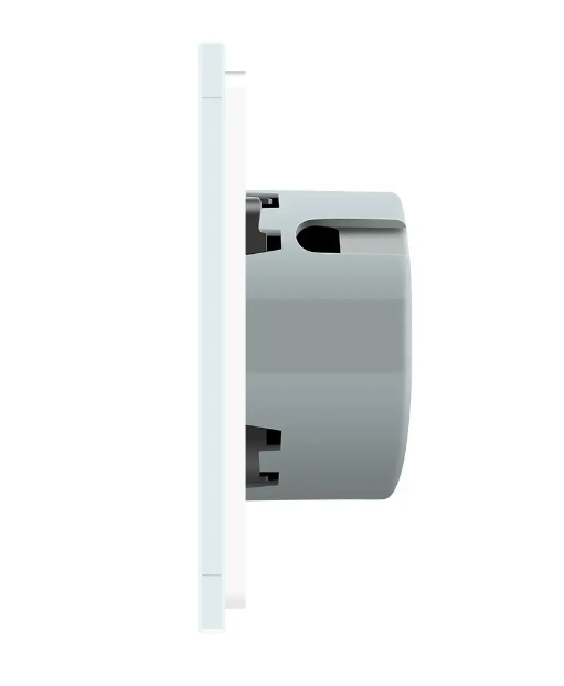 Фото 2 Сенсорная кнопка 2 сенсора Сухой контакт белое стекло Livolo