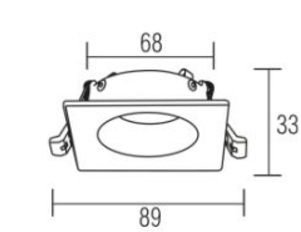 Фото 2 Светильник под лампу MR-16 со стеклом KAKTUS-S белый IP65 HOROZ