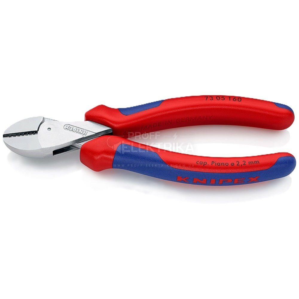 Фото Кусачки бічні компактні KNIPEX X-Cut 73 05 160