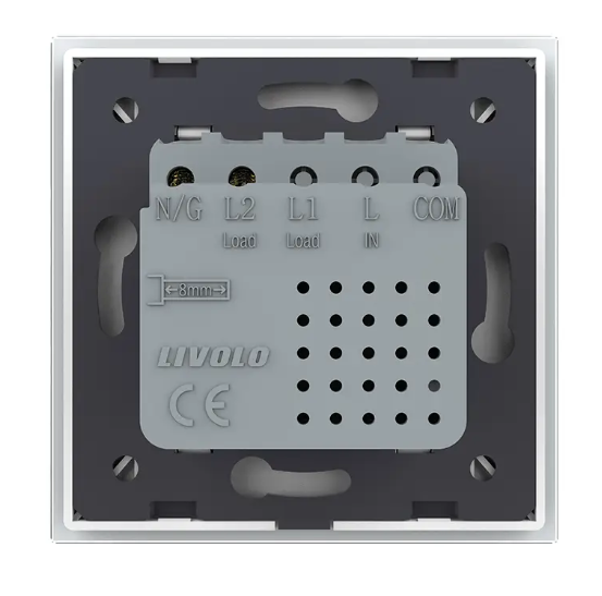 Фото 4 Розетка USB-A та USB-C з Power Delivery 36W біле скло Livolo