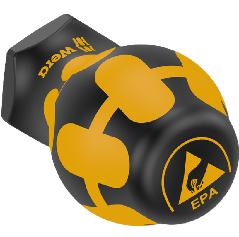 Фото 2 Короткая ручка-битодержатель WERA 811/1 ESD Stubby с магнитом 05008881001