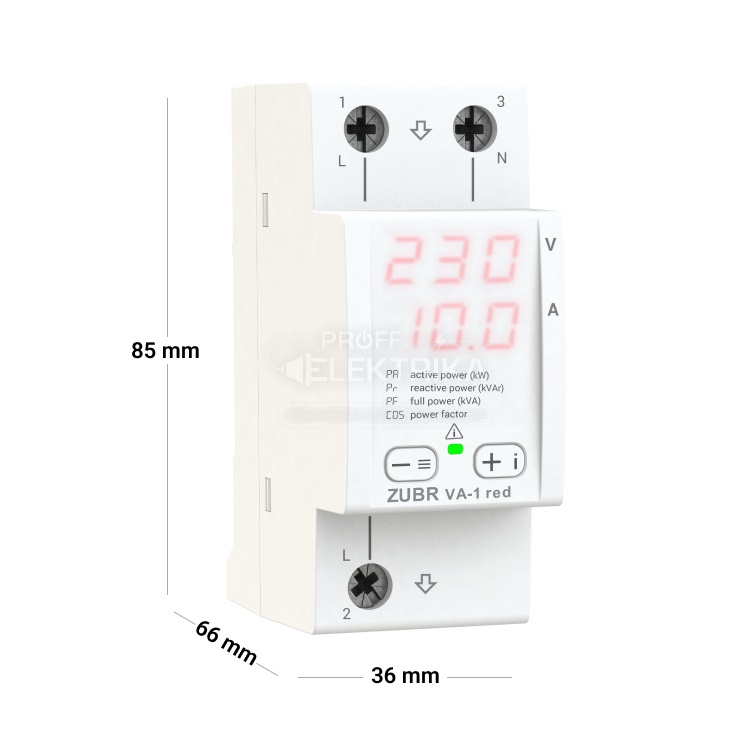 Фото 2 Однофазний вольтамперметр VA-1 red ZUBR