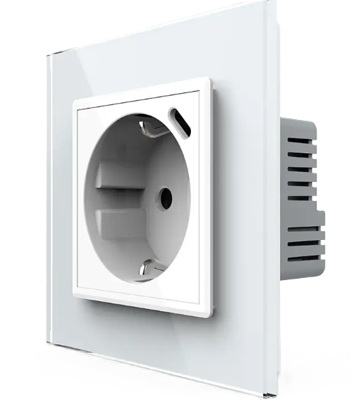 Фото Электрическая розетка с USB Type-C Power Delivery 18 Вт белый Livolo