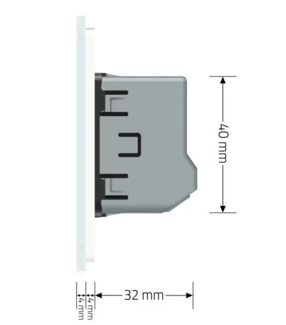 Фото 6 Розумний сенсорний Wi-Fi вимикач 2 сенсори біле скло Livolo