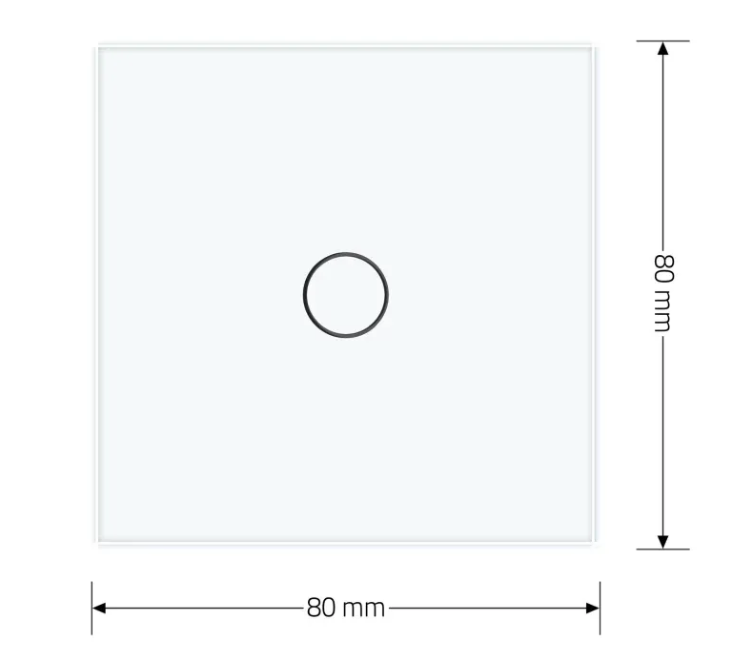 Фото 5 Розумний сенсорний прохідний вимикач EC 1 сенсор біле скло Livolo
