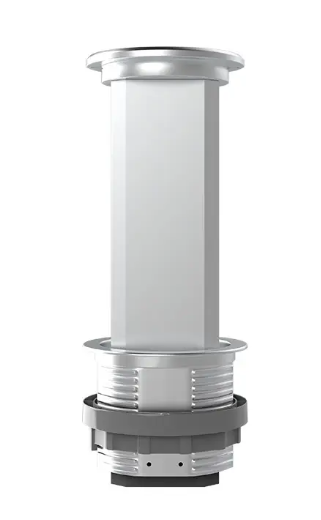 Фото 2 Выдвижной блок из трех розеток USB и беспроводной зарядкой серый Livolo