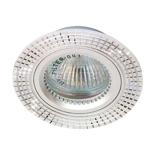 Фото 2 Встроенный светильник Feron GS-M369 под лампу серебро