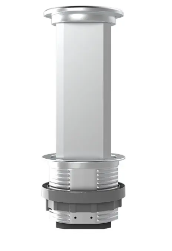 Фото 3 Висувний блок дві розетки USB USB-A USB Type-C та бездротова зарядка сірий Livolo