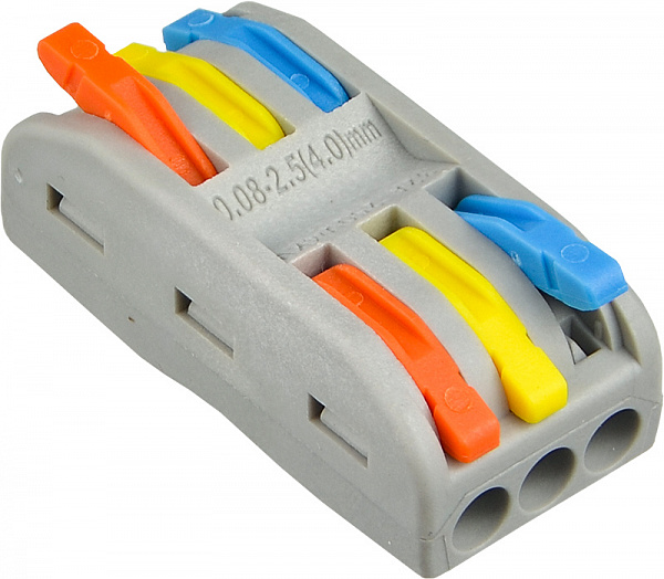 Фото Клеммник двухсторонний РСТ-2-3-С цветной 3*3 АСКО