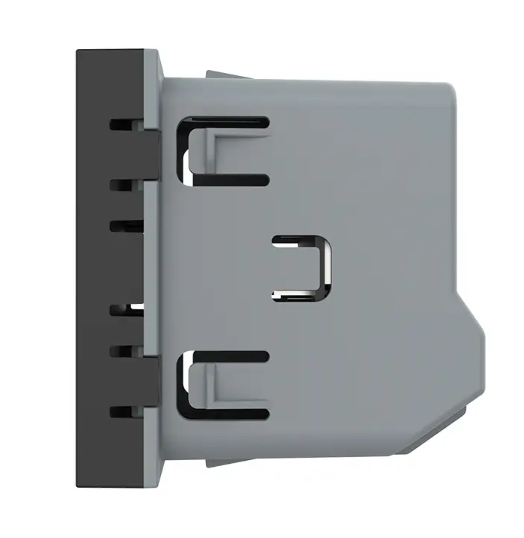 Фото 3 Розумний механізм сенсорний прохідний/перехресний EC димер Livolo чорний Livolo