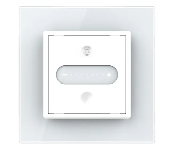 Фото 2 Умный сенсорный проходной димер слайдер белое стекло Livolo