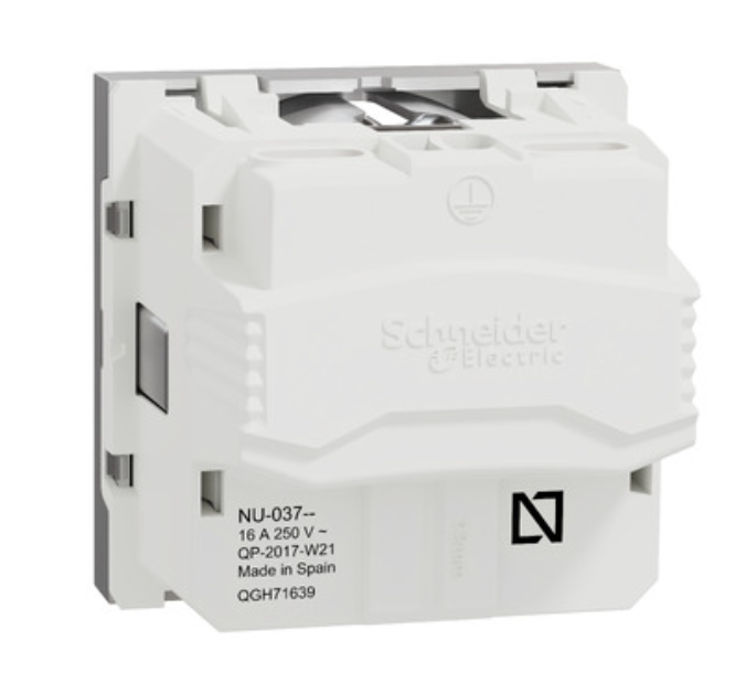 Фото 5 Розетка із заземленням зі шторками гвинтовий затискач 16 А алюміній UNICA NEW Schneider Electric