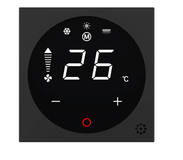 Фото 3 Модуль термостат керування конвектором фанкойлом чорний Livolo