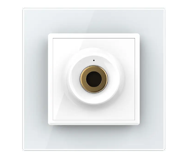 Фото Бесконтактный выключатель Sense 1 сенсор белое стекло Livolo