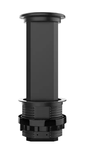 Фото 3 Пустая тройная выдвижная розетка с USB черный Livolo