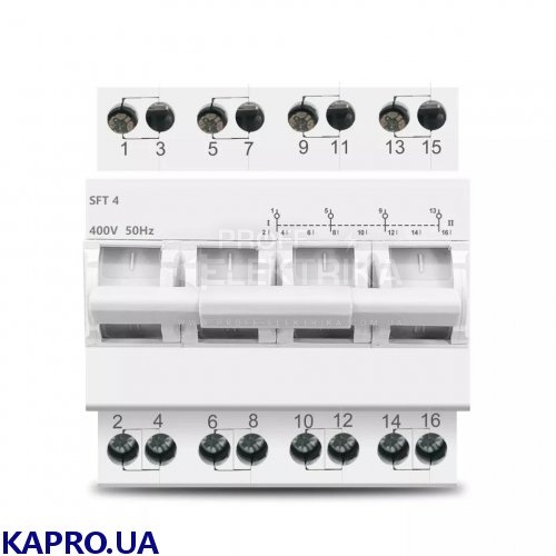 Фото перемикач SFT-463 4P 220v/63А 1-0-2 CUPRUM