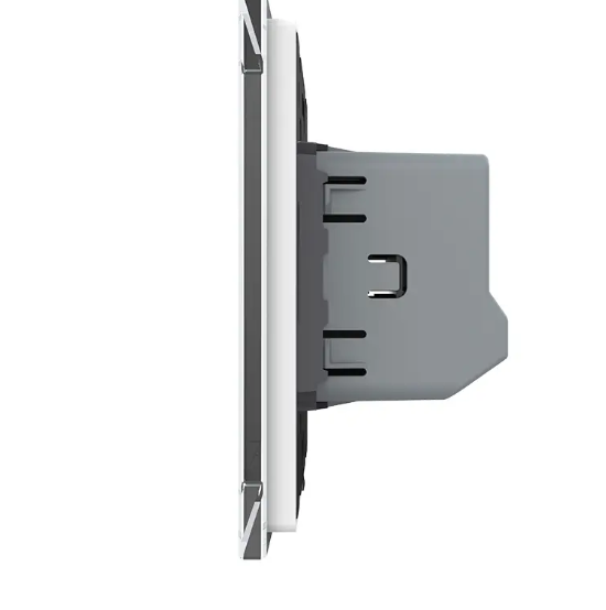 Фото 2 Сенсорная кнопка 1 сенсор 12/24V белое стекло Livolo