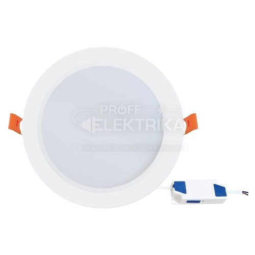 Фото Світильник врізний ALEXA-20 3CCT 20W HOROZ білий