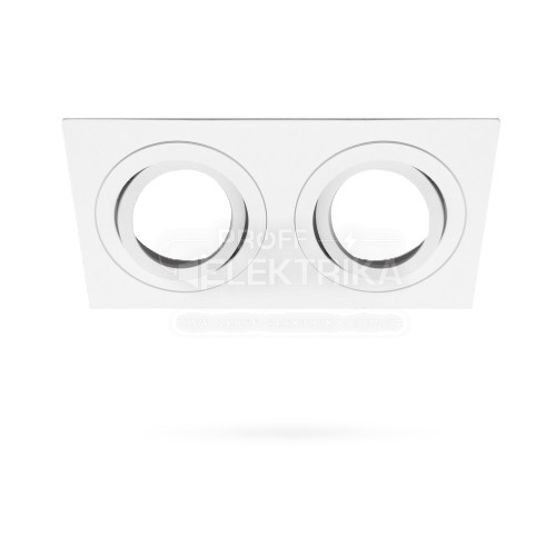 Фото 2 Вбудований поворотний світильник Feron DL6222 під лампу білий