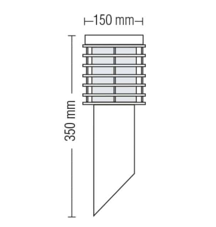 Фото 2 Светильник садово-парковый PALMIYE-1 Е27 HOROZ 075-001-0001-010