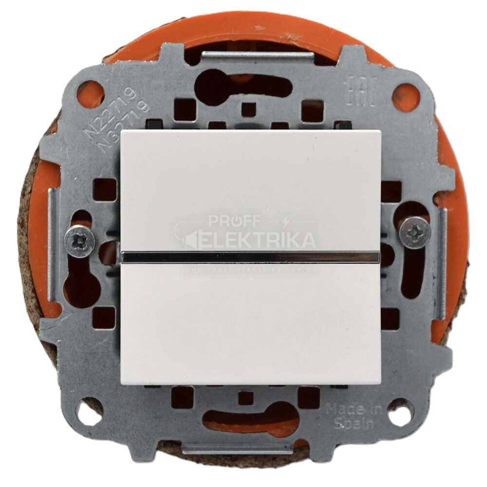 Фото 4 Выключатель Zenit белый одноклавишный промежуточный ABB 2CLA221000N1101