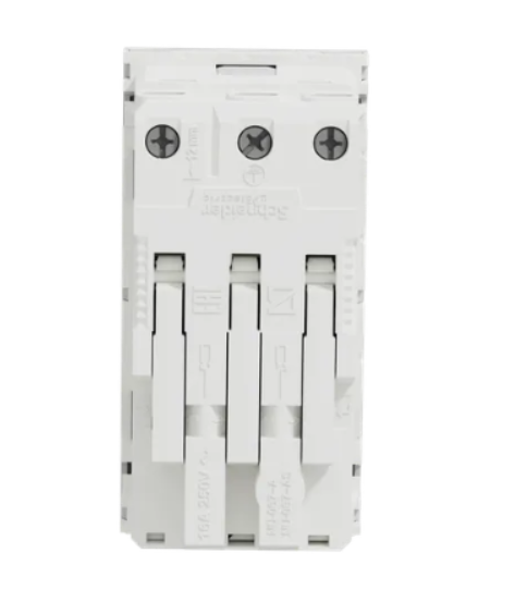 Фото 2 Подвійна розетка 45° із шторками із заземленням алюміній UNICA NEW Schneider Electric