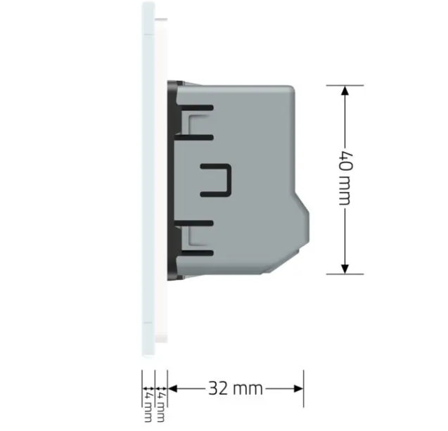 Фото 6 Розумний сенсорний Wi-Fi вимикач 1 сенсор біле скло Livolo