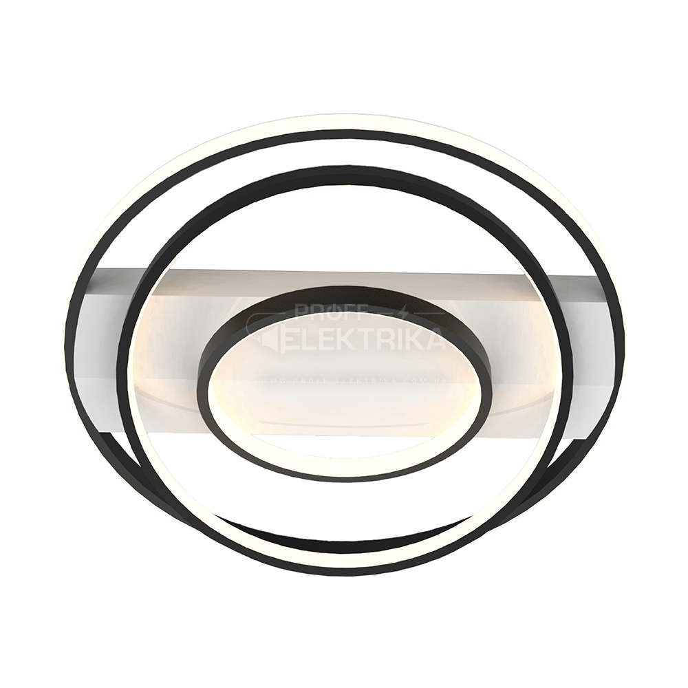 Фото Світильник LED smart NITRO пульт 100W 3000-5000K IP20 біло-чорне коло Violux 220835