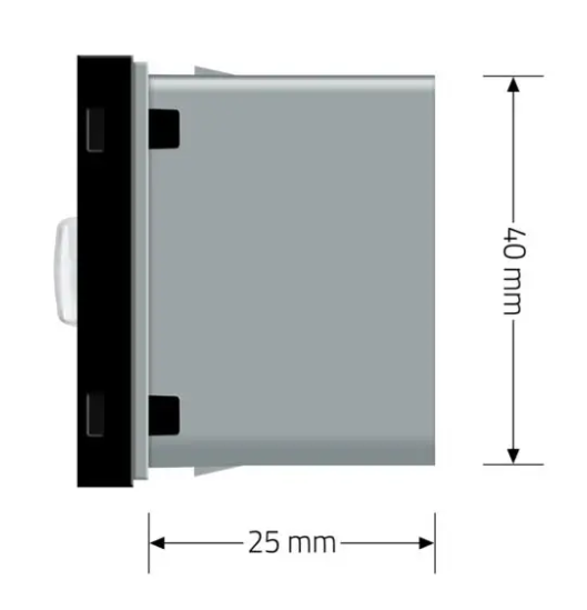 Фото 6 Механізм датчика присутності та руху із сенсорним вимикачем чорний Livolo