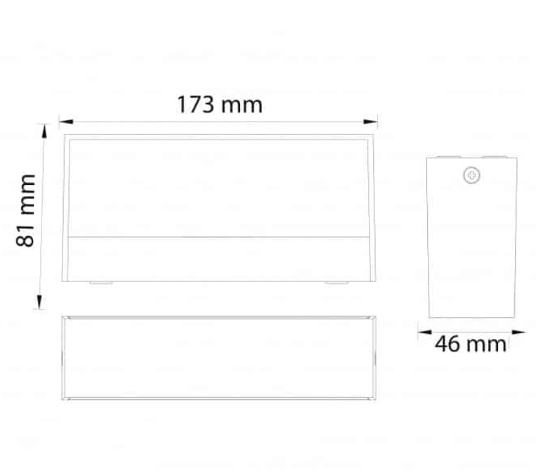 Фото 2 Светодиодный светильник фасадный ANDIZ черный HOROZ 076-037-0009-020