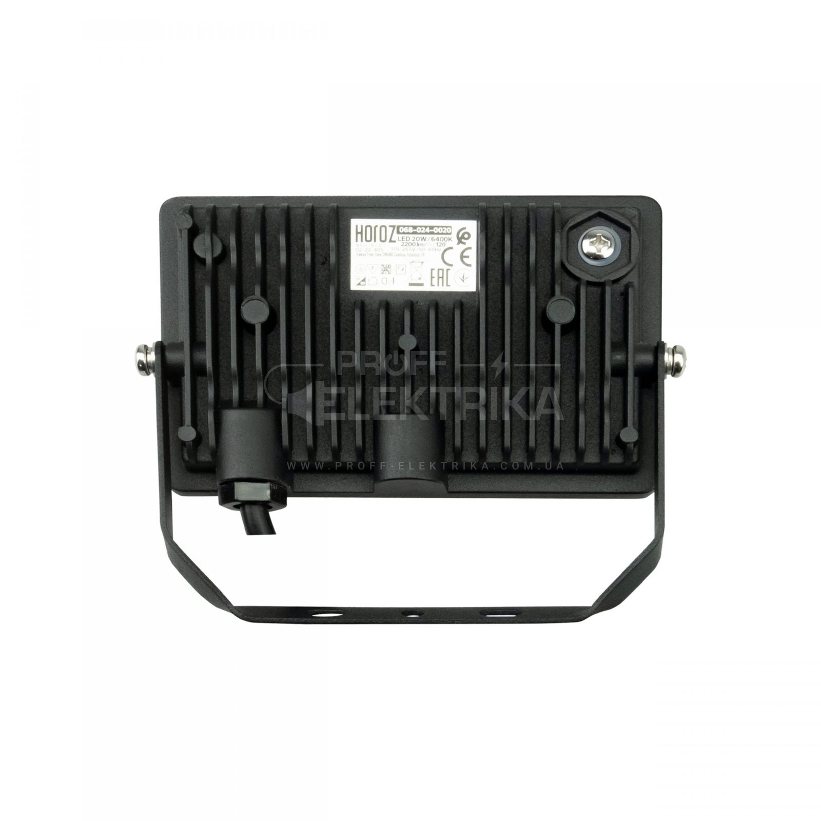 Фото 2 Прожектор LED 20W 6400К IP65 PEGASUS 20 HOROZ
