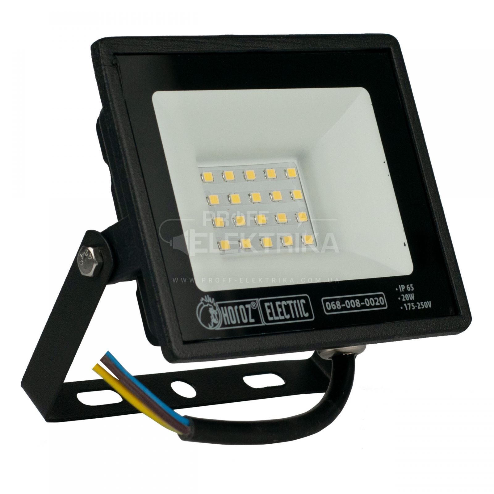 Фото Прожектор LED 20W PARS 20 Зеленый HOROZ