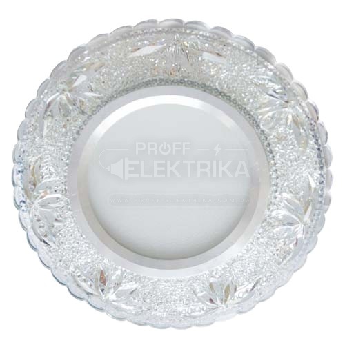 Фото 2 Встроенный светильник Feron 7572 под лампу с подсветкой прозрачный