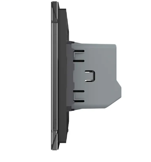 Фото 2 Сенсорна кнопка 2 сенсора 12/24V чорне скло Livolo